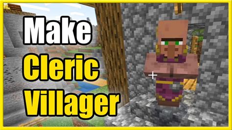 types of villagers in minecraft|how to make a cleric villager.